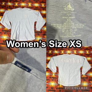 Disneyland Resort Spirit Jersey Womens XS Purple Puff Print Glitter Disney